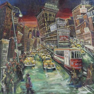 Rock'in Time Square, U.S. Print