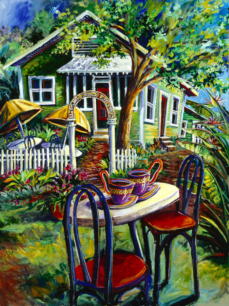 tropical cottage print