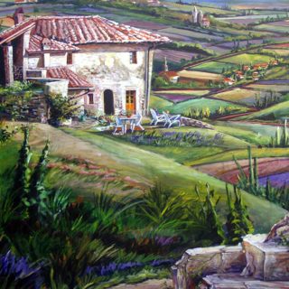 Tuscan Landscape II, sold