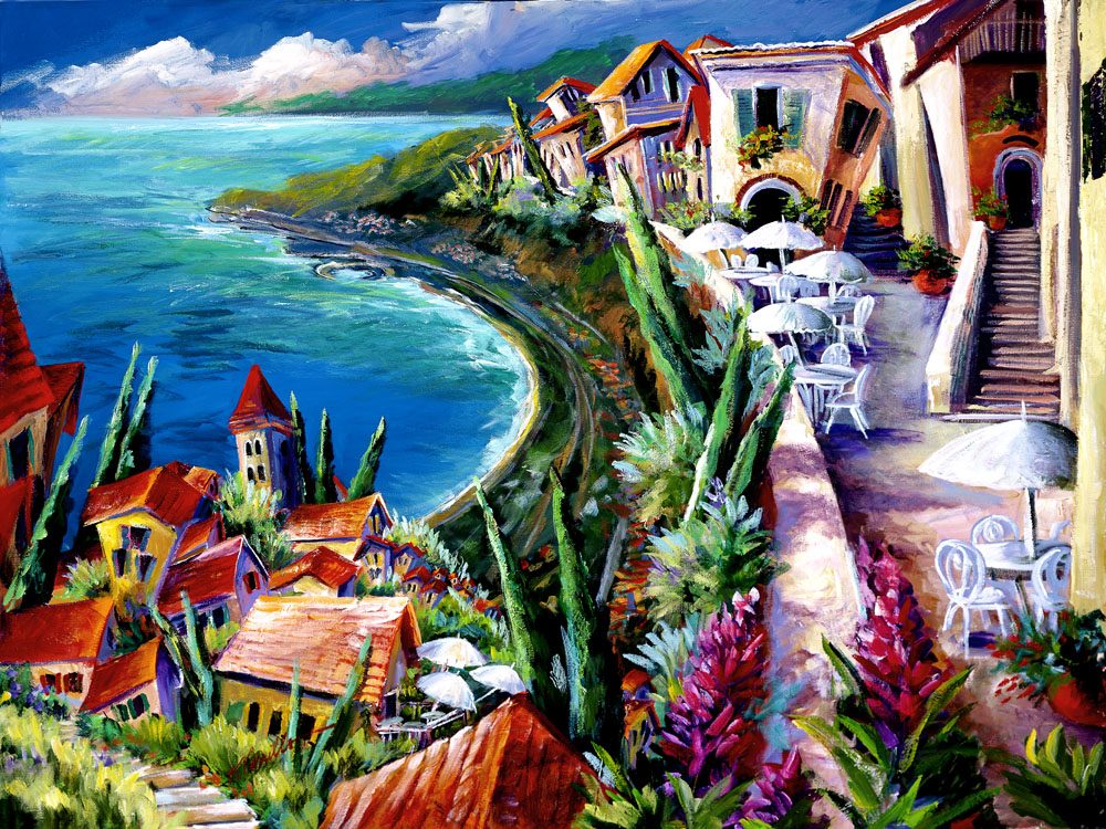 Eze Village Art Print