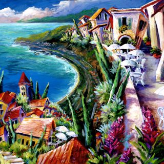 Eze Village Art Print