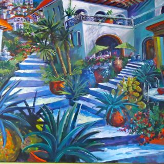 Climb To Conchas Chinas, Mexico Print