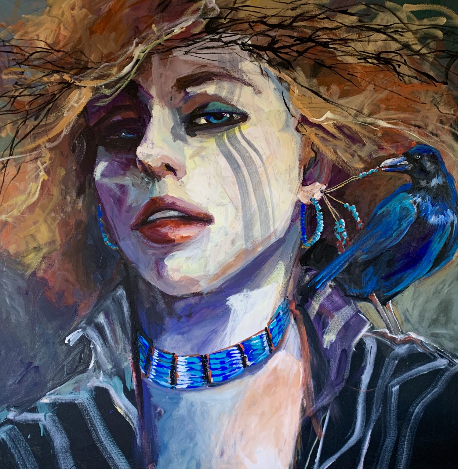 Woman portrait paintings