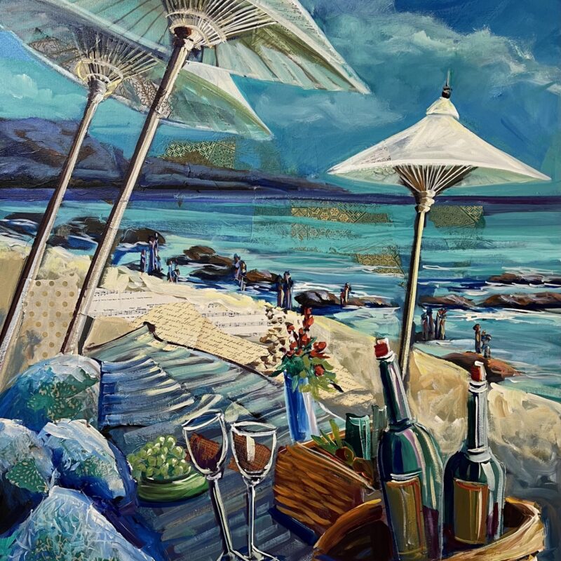 beach umbrella paintings