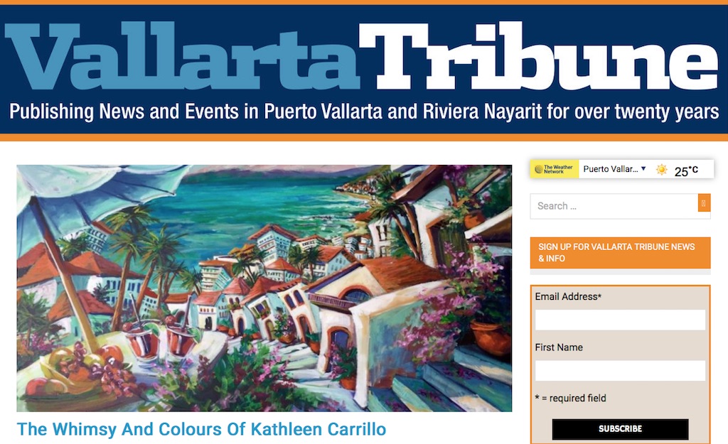Kathleen Carrillo - Press Post - Vallarta Tribune - The Whimsy And Colours Of Kathleen Carrillo