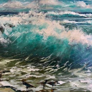 Seaside Splashing, Print