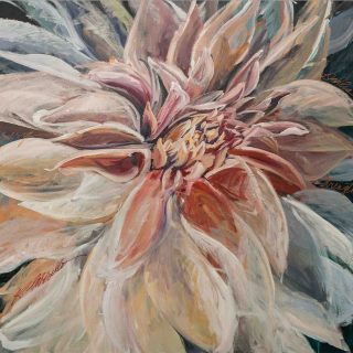 Designer Flower Art Prints Dahlia