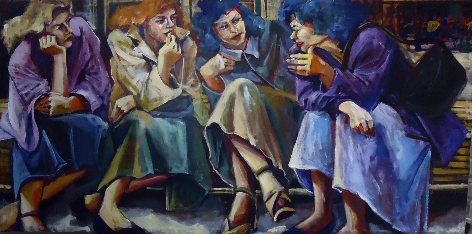paintings women friends