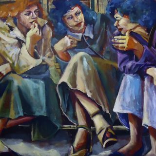 paintings women friends