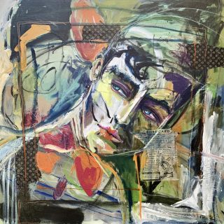 Painting prints Faces male portrait