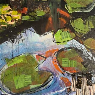 abstract nature painting