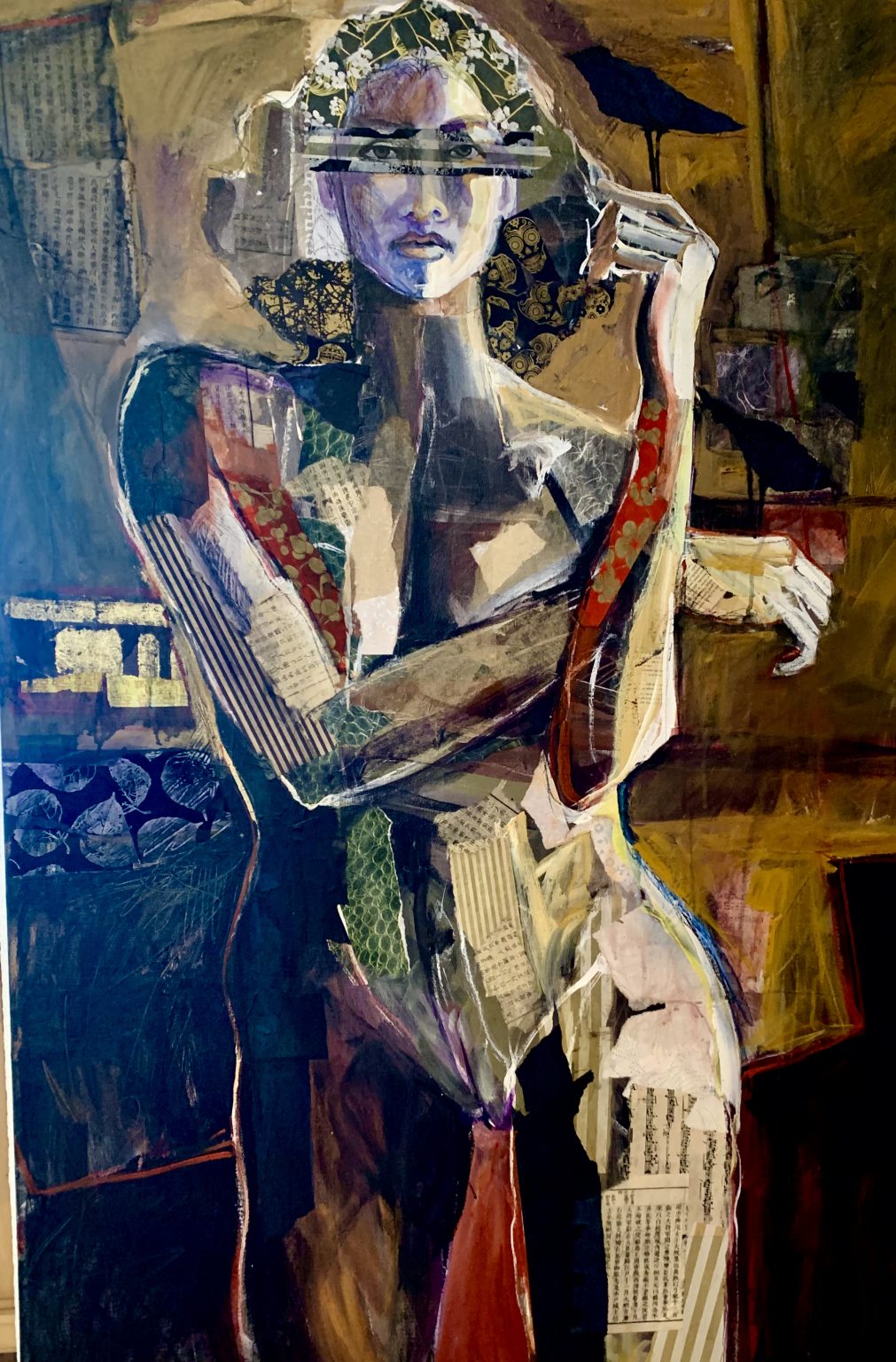 Figurative Abstract painting woman