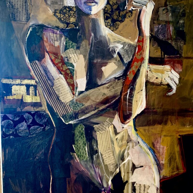 Figurative Abstract painting woman