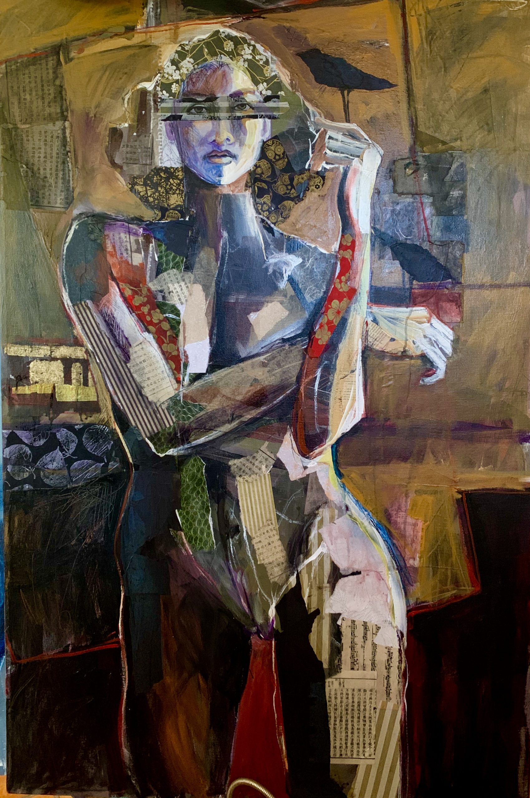 abstract figure painting woman