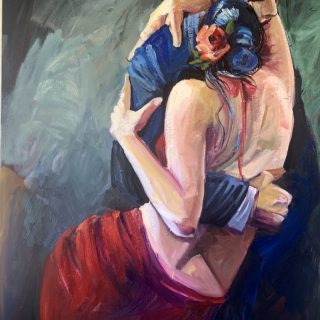 tango dancers paintings
