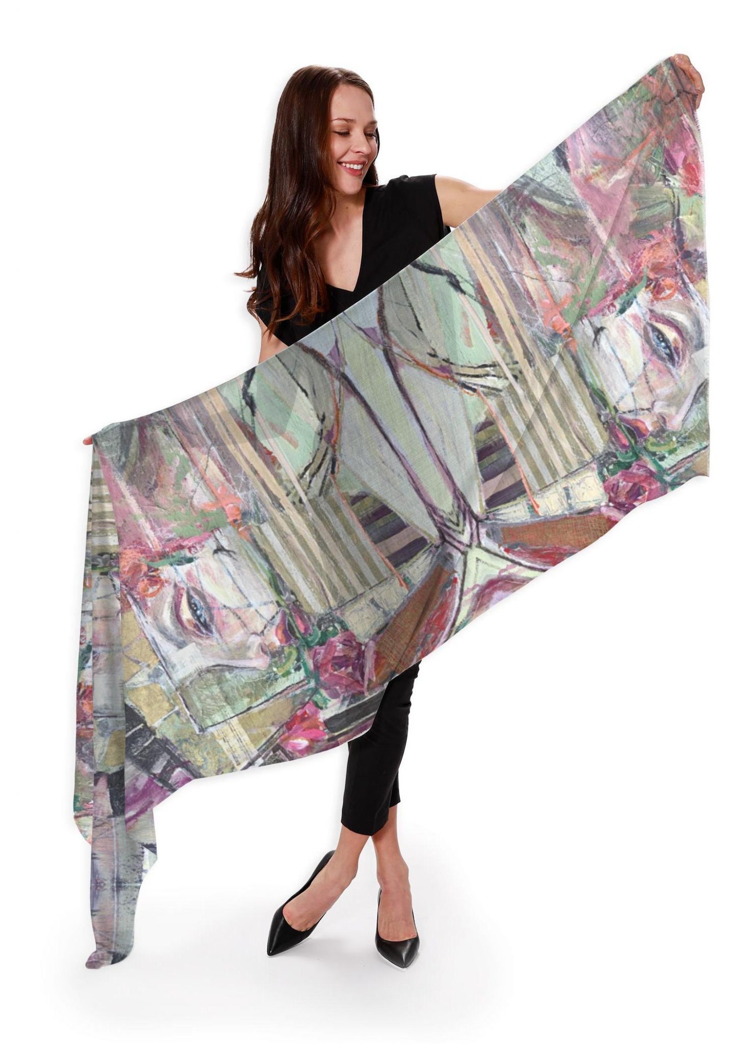 fine art cashmere shawl