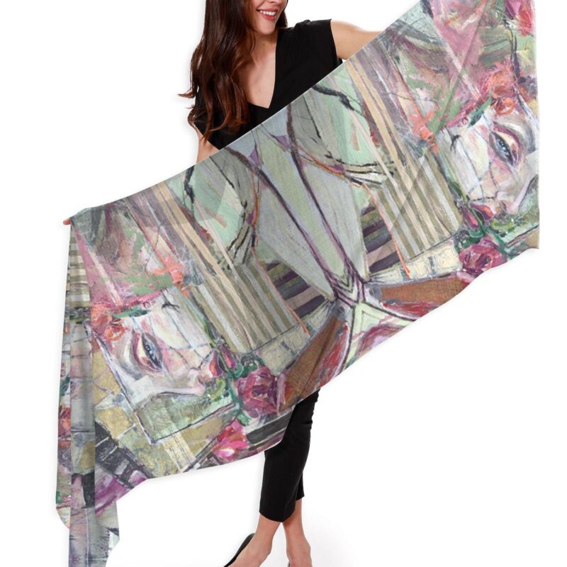 fine art cashmere shawl