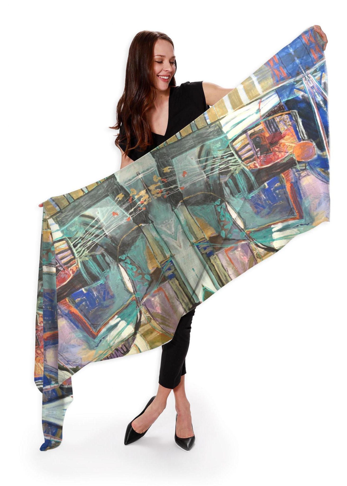 Cashmere shawls wearable art