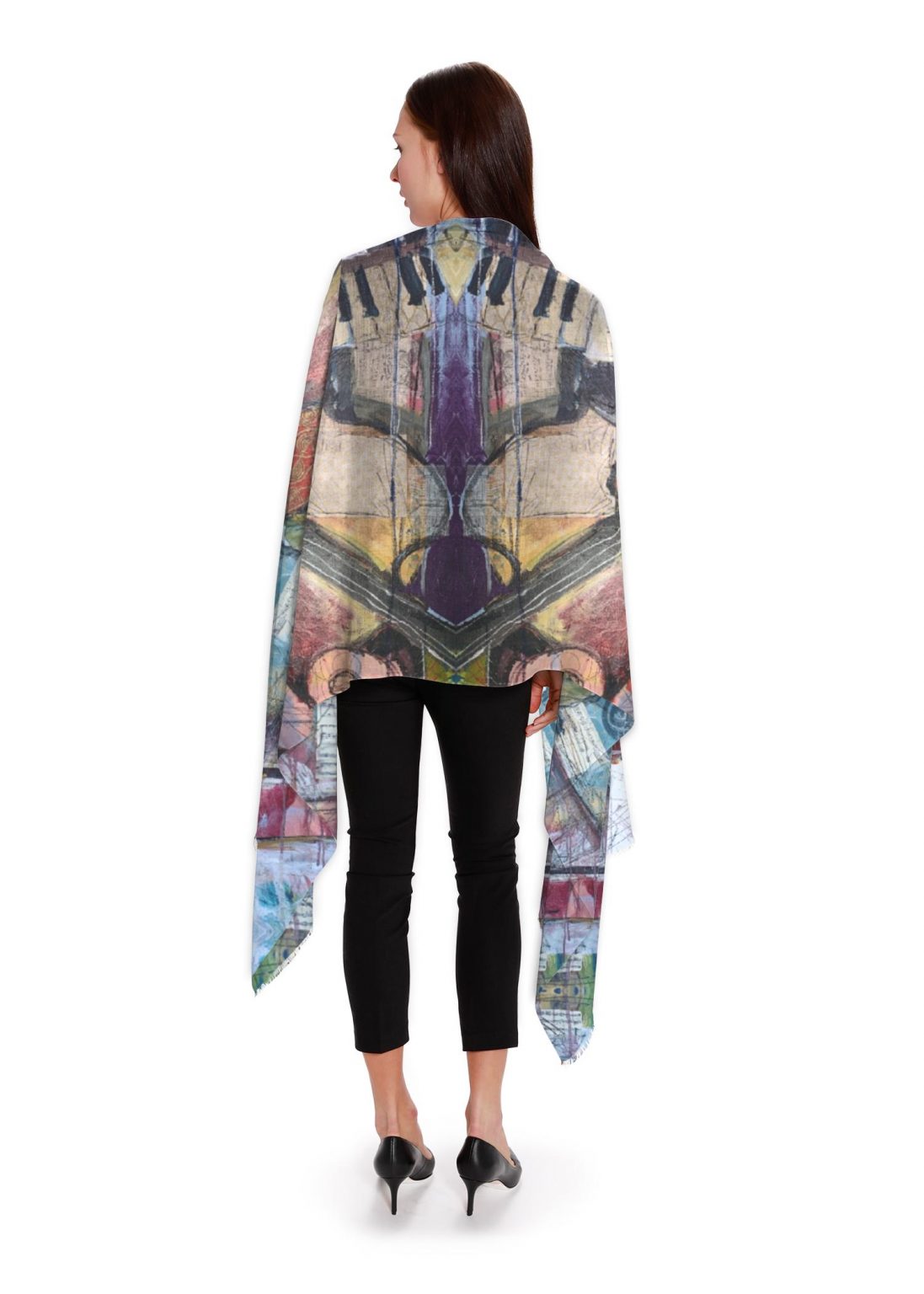 wearable art cashmere scarves