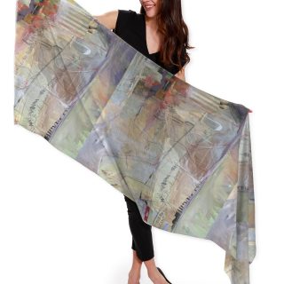 luxury cashmere art shawl