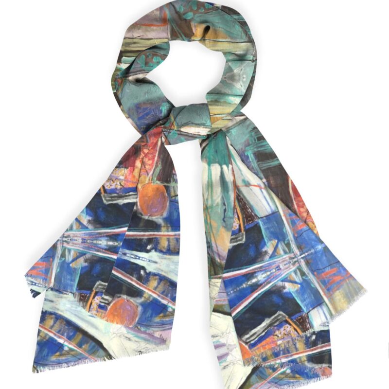cashmere wearable art shawls