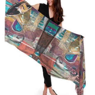 wearable fine art shawl