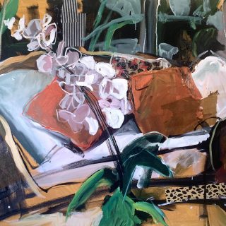 abstract art interior design