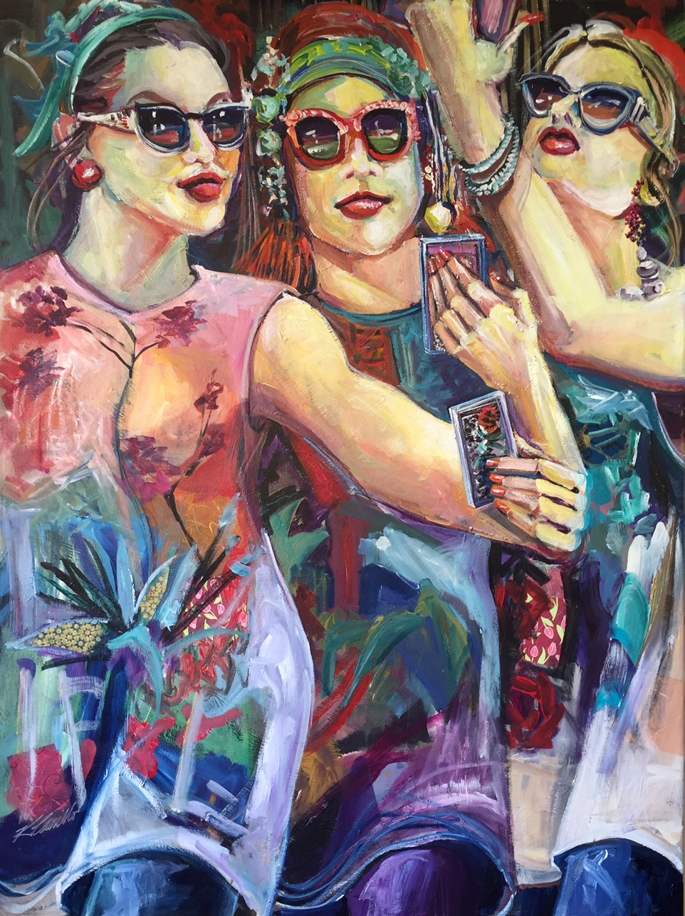 Paintings of friends and divas