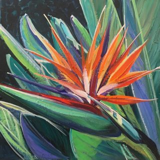 paintings tropical flowers