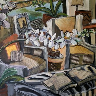 designer abstract painting collage