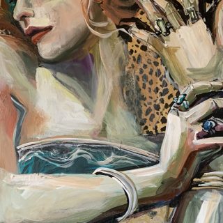 painting woman multimedia