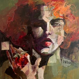 Painting Art prints Of Faces woman portrait