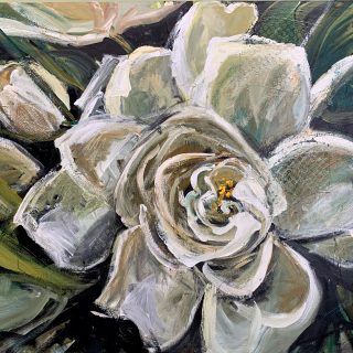 GARDENIA FLOWER ART PRINT