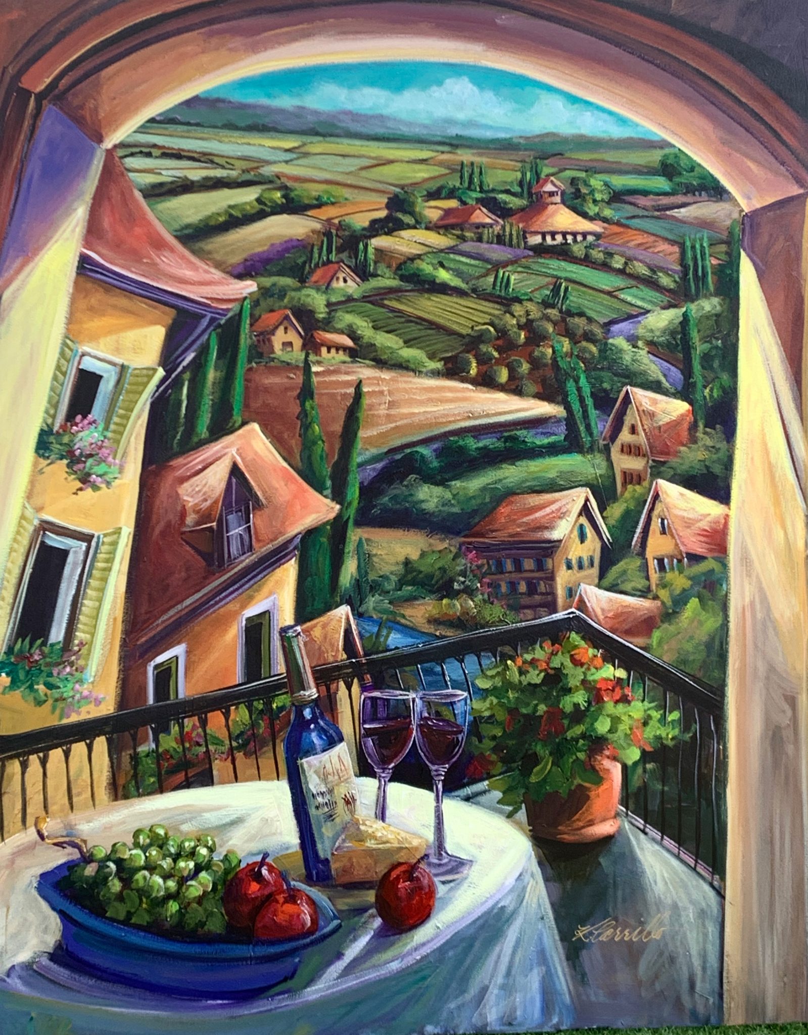 art print tuscany