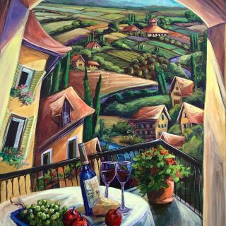 art print tuscany
