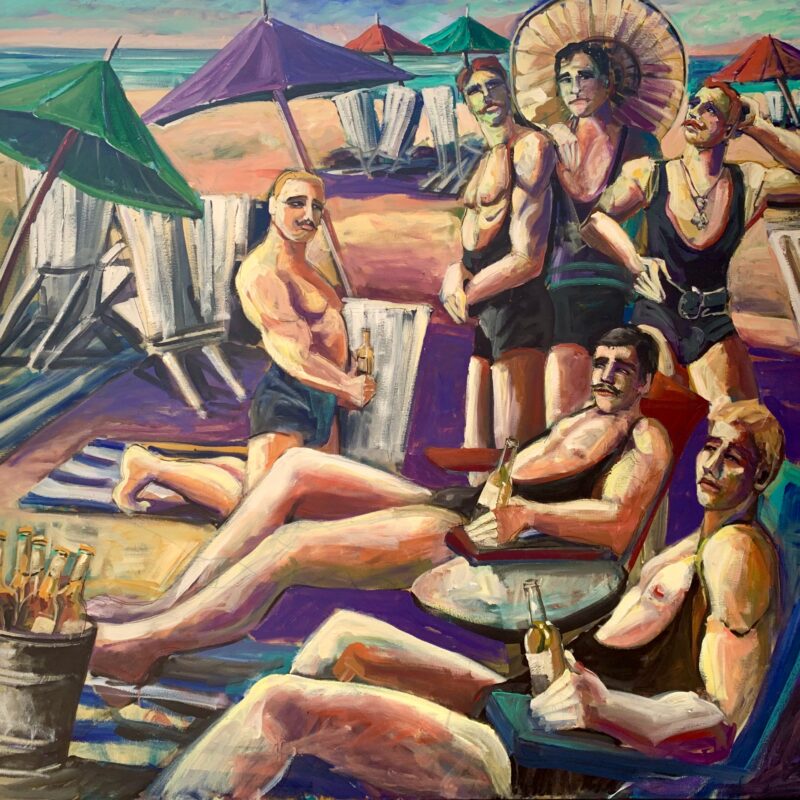 beach figures paintings carrillo