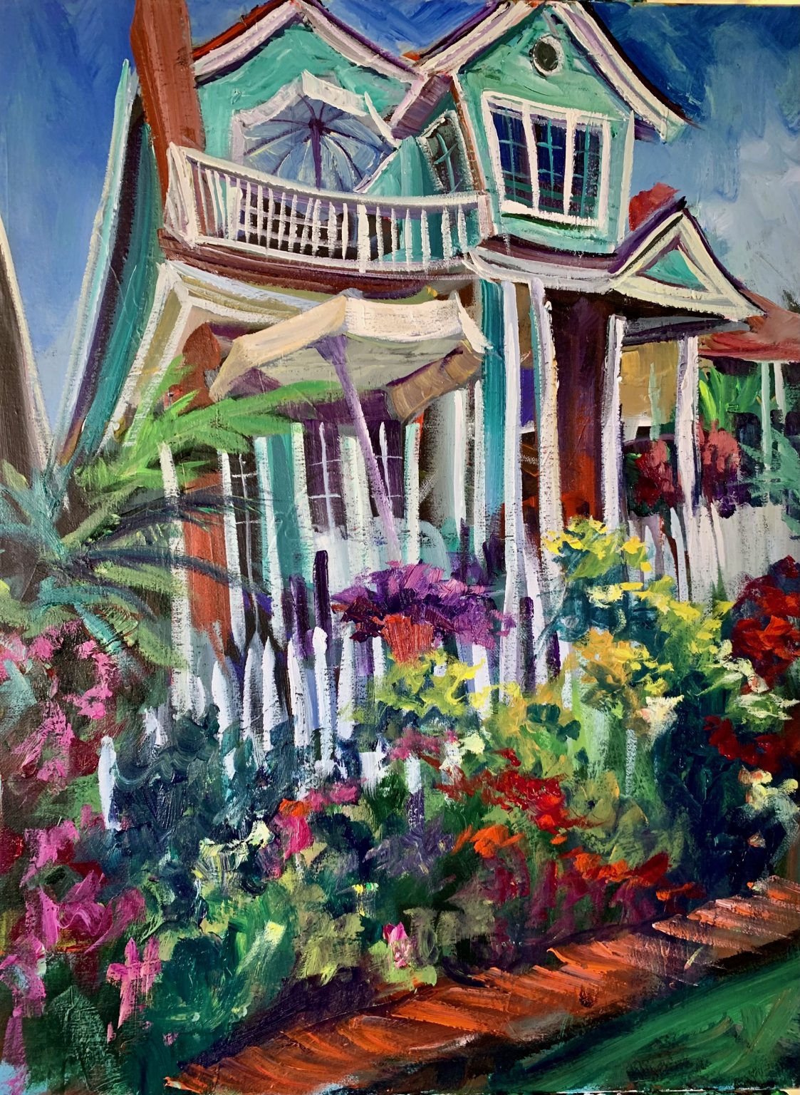 cottage balboa art print