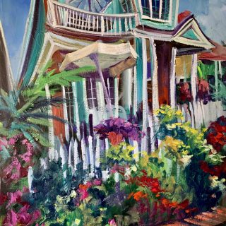 cottage balboa art print