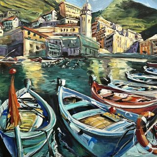 vernazza Italy painting