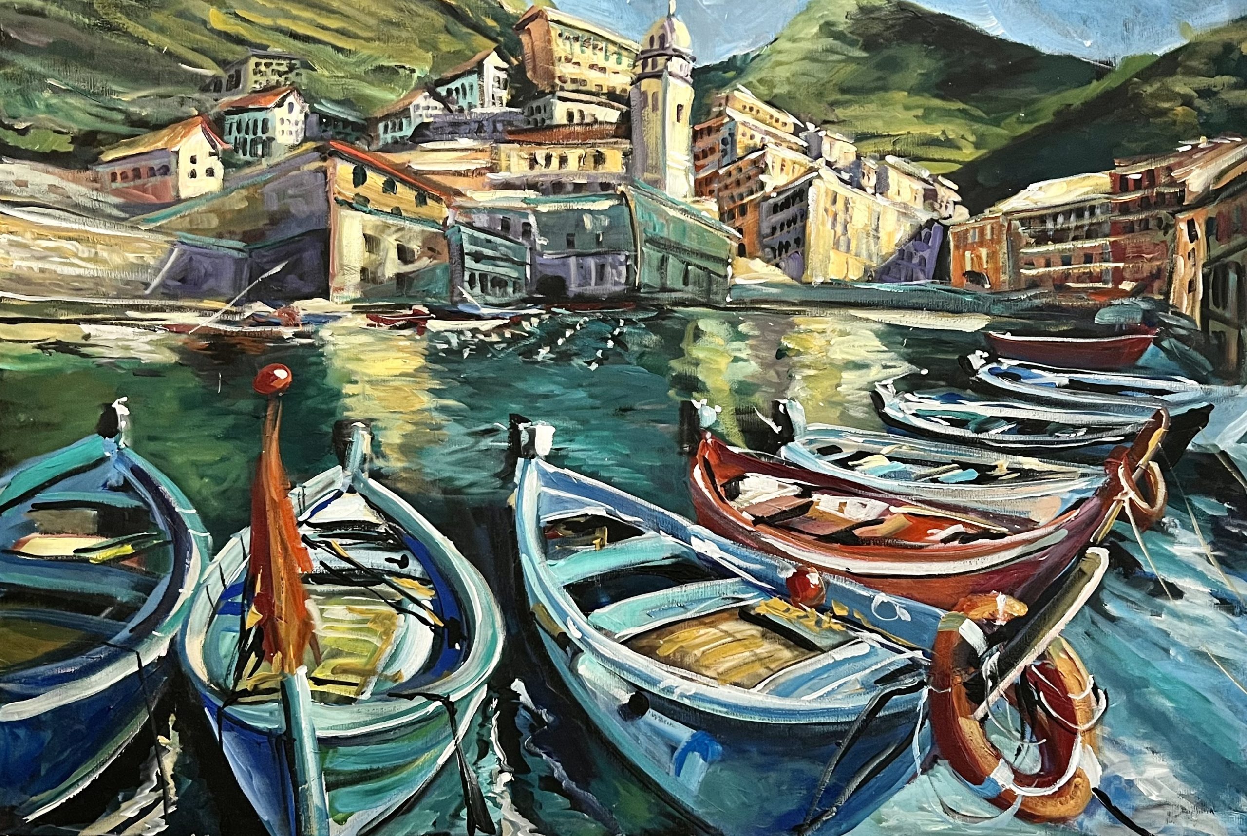 vernazza Italy painting