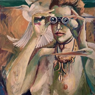 Nude figure in nature