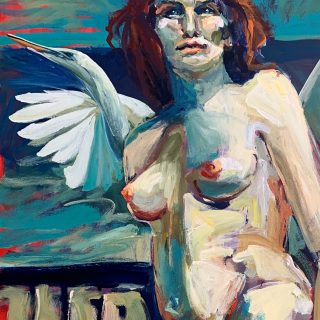 nude figure nature painting