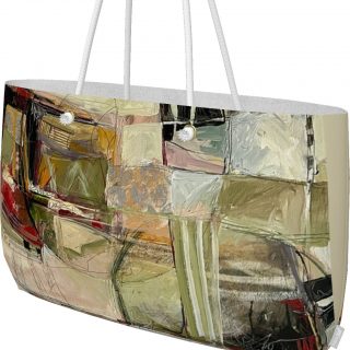 fine art weekender tote