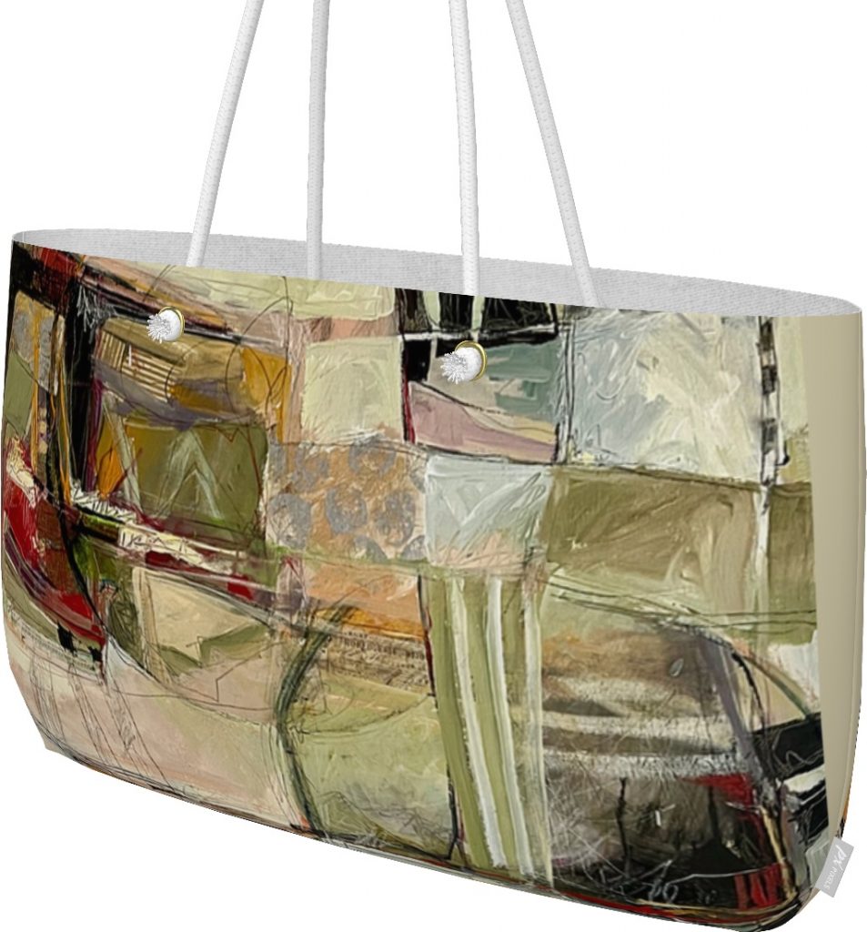 fine art weekender tote