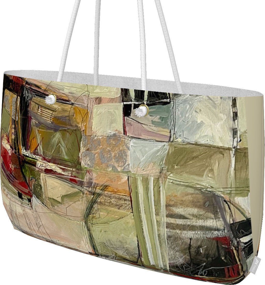 fine art weekender tote