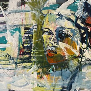 abstract figure painting