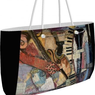 fine art music weekender totebag