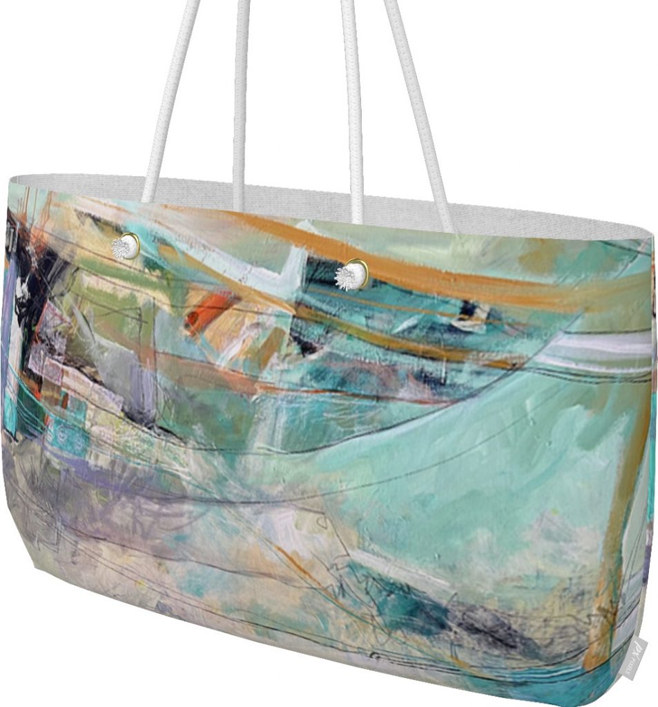 fine art weekender tote