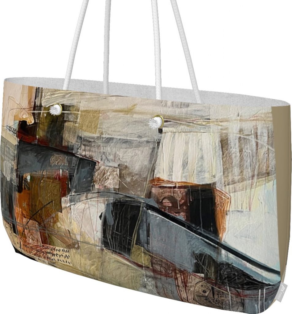 fine art weekender tote