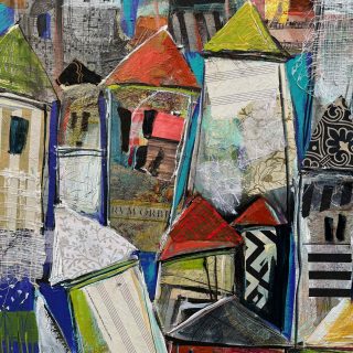 Abstract Village Painting 3